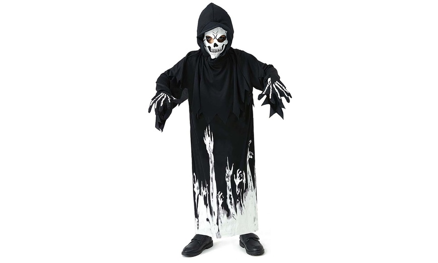 Image 5: Glow-in-the-Dark Grim Reaper Halloween Costume