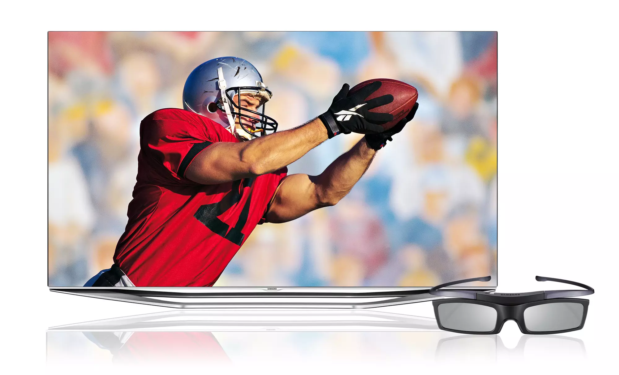 Samsung 55" 1080p 240Hz 3D Smart LED HDTV with 2 Pairs of Active 3D Glasses - Primary Image