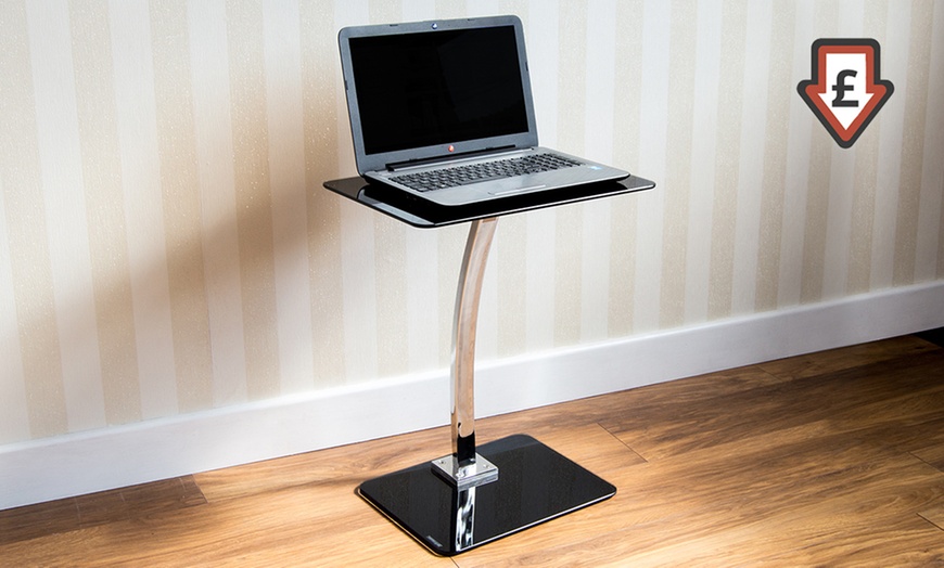 Image 1: Glass Laptop Stand 