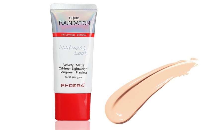 Image 3: Phoera Velvety Matte Lightweight Liquid Foundation