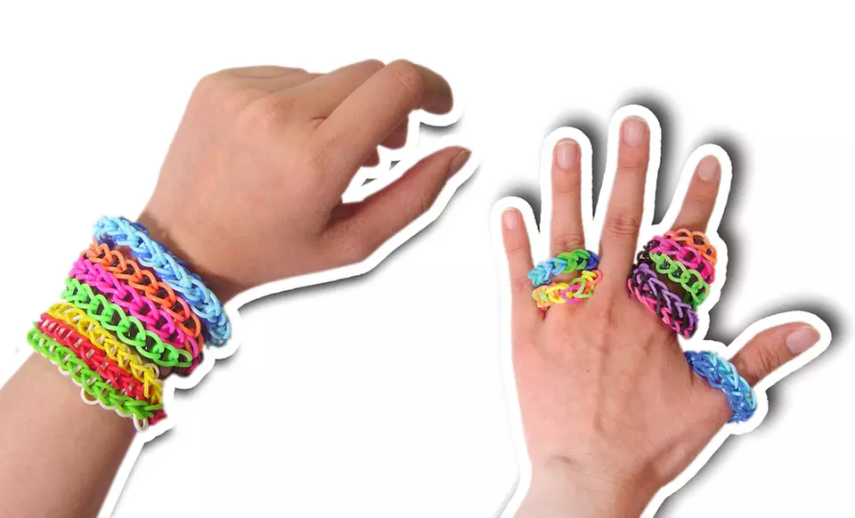 Rubber Loom-Band Refills in Glow in the Dark, Rainbow, or Solid Colors. Free Returns. - Primary Image