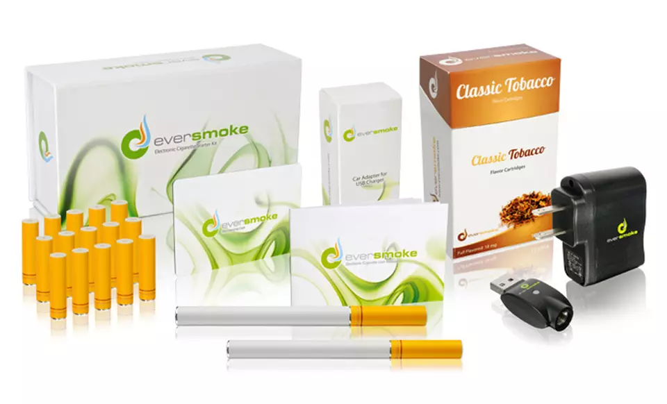 $24.99 for an e-Cigarette Premium Starter Kit from EverSmoke ($133.32 List Price). Two Flavors Available. Free Shipping. - Primary Image