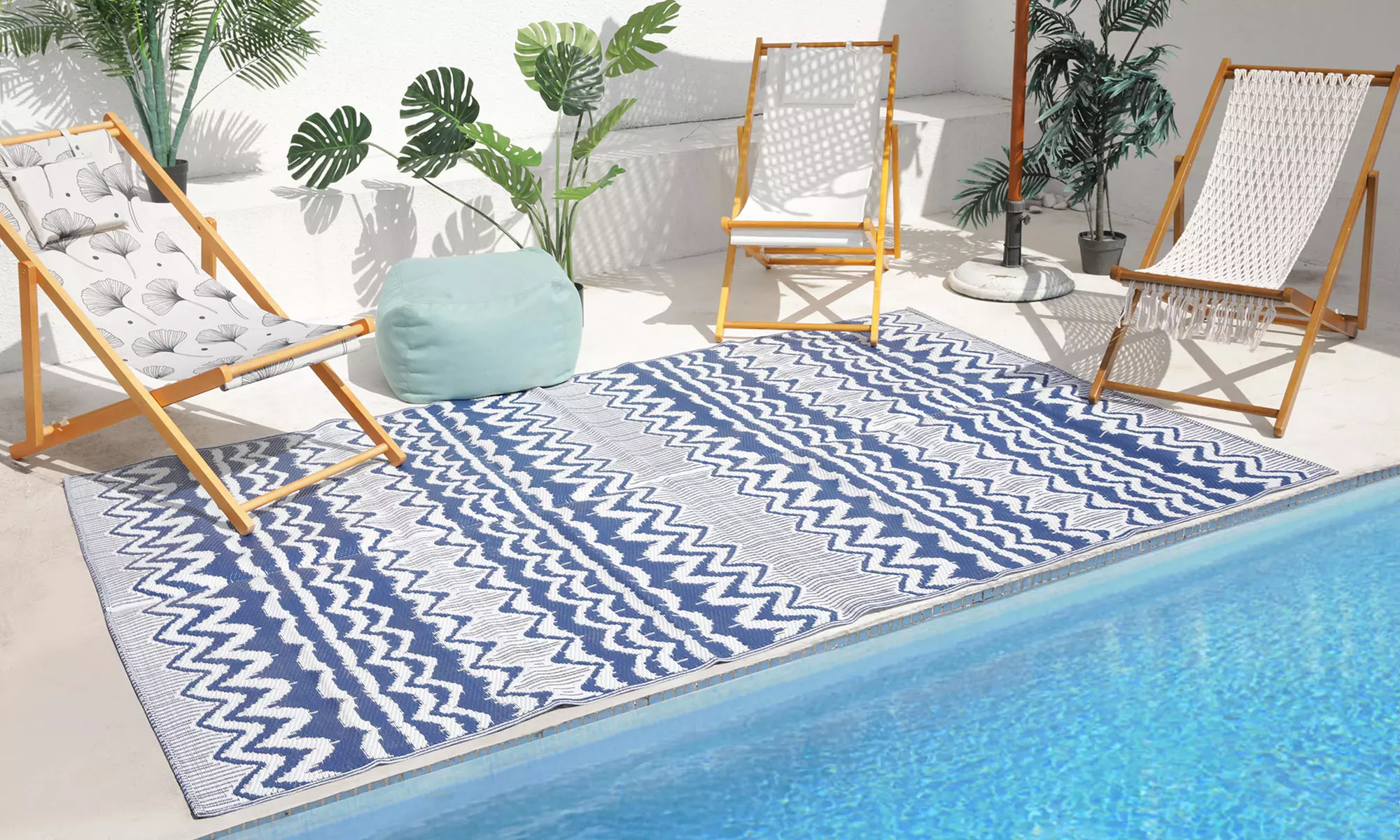 Tapis d'extérieur/ intérieur réversible, motifs et tailles au choix - Primary Image