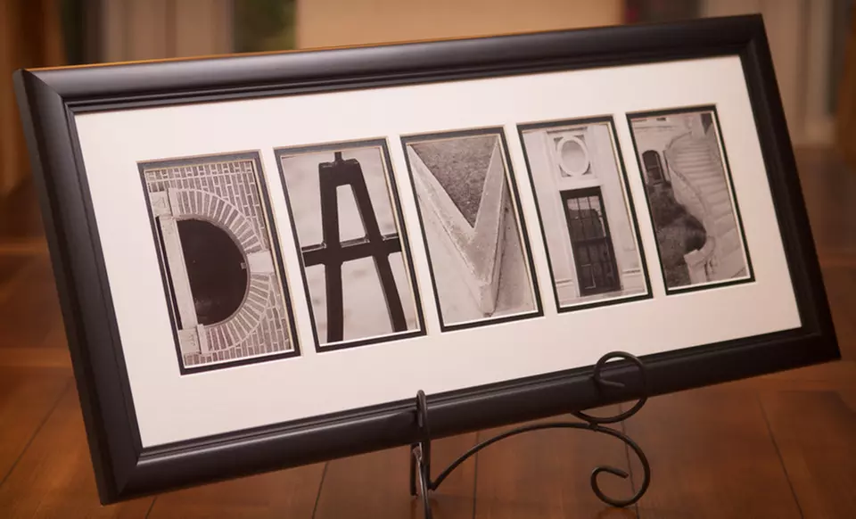 $59 for Framed Custom Alphabet Photography Art from Sticks and Stones ($139.99 List Price). Free Shipping. - Second Medium