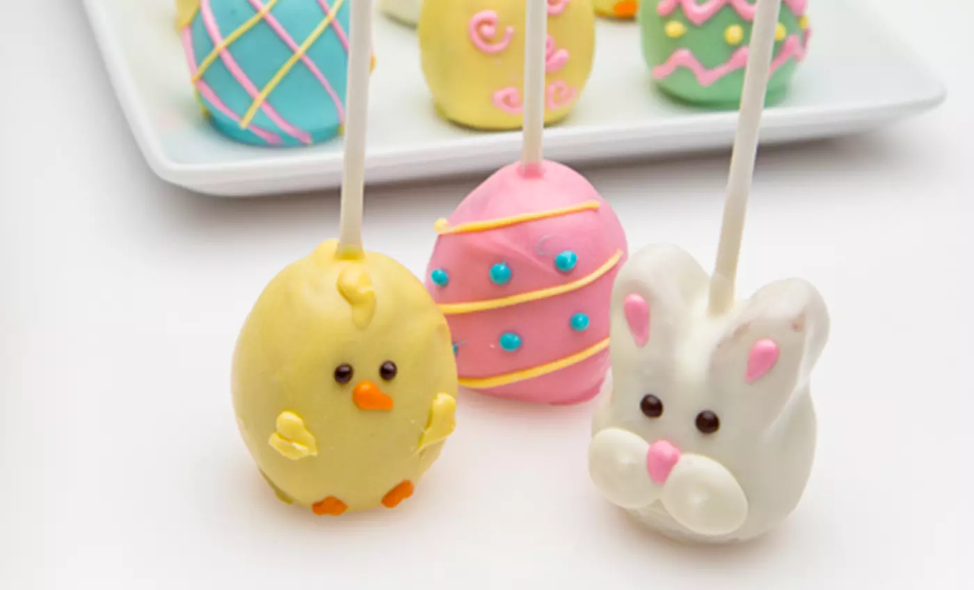 10-Pack of Assorted Easter-Themed Cake Pops - Primary Image