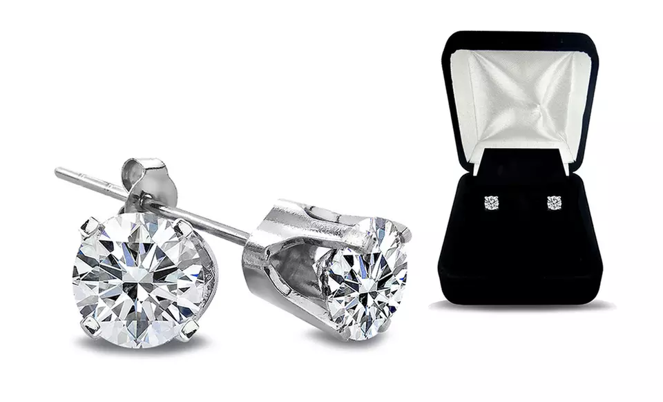 1/4 CTTW Diamond Stud Earrings in 14K Gold. Free Returns. - Primary Image