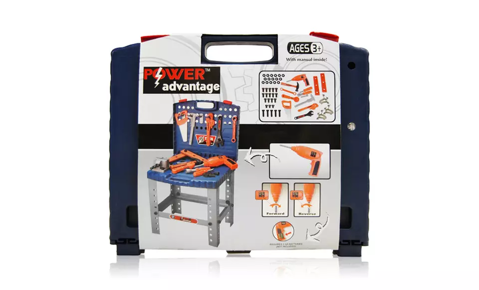 Power Advantage 60-Piece Super Tools Toy Set with Bench. Free Shipping and Returns. - Second Medium