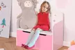 HomCom Wooden Toy Chest Bench - Image 2
