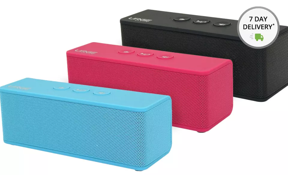 Urge Basics Sound Brick Bluetooth Speaker with Built-in Microphone. Multiple Colors Available. Free Returns. - Primary Image