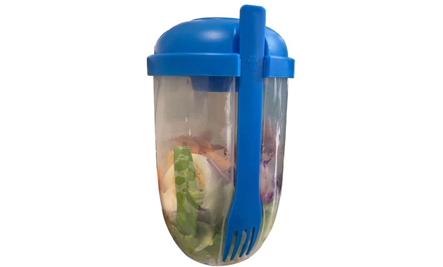 Image 5: Meal Prep Salad Shaker Container