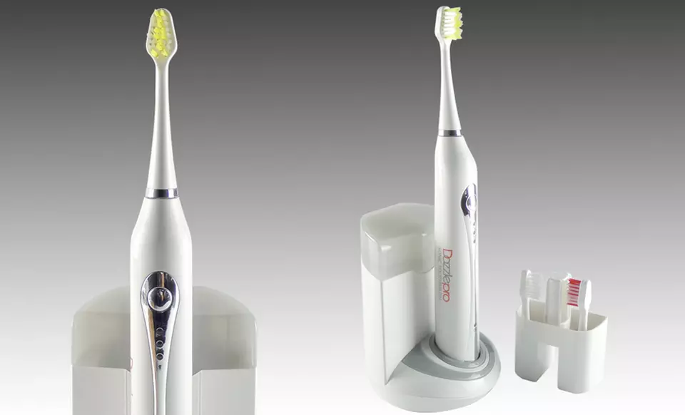 Advanced UltraSonic Toothbrush with UV Sanitizer﻿ in Sky Blue or Twilight Gray - Second Medium