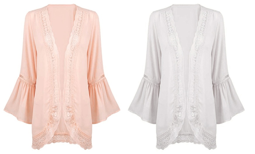 Image 11: Chiffon Top with Sleeves