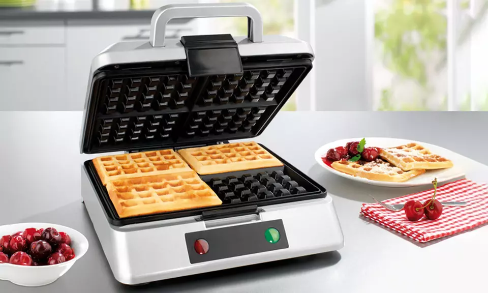 GOURMETmaxx Waffeleisen mit Antihaftbeschichtung aus Keramik für Belgische Waffeln - Primary Image