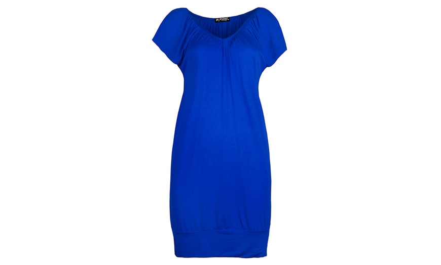 Image 8: Women's V-Neck T-Shirt Dress