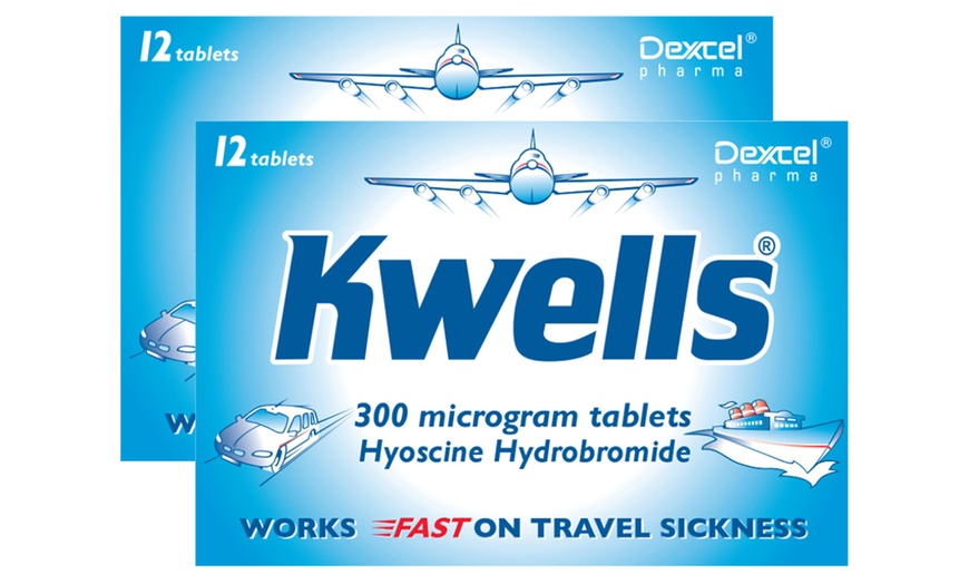 Image 2: Up to 12 Kwells 300 mcg Tablets for Nausea and Travel Sickness