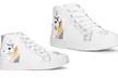 Olivia Miller Girls' Superstar Lace-Up High-Top Sneakers - Second Medium