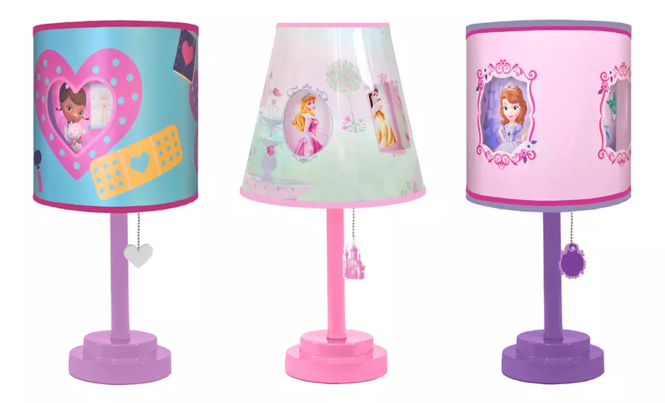 Licensed Disney Princess, Doc McStuffins, or Sofia the First Die-Cut Table Lamp. Free Returns. - Primary Image