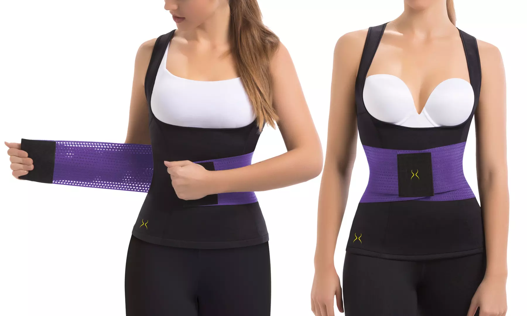 Women's Hot Sweat Vest with Waist Trainer. Plus Sizes Available. - Image 4