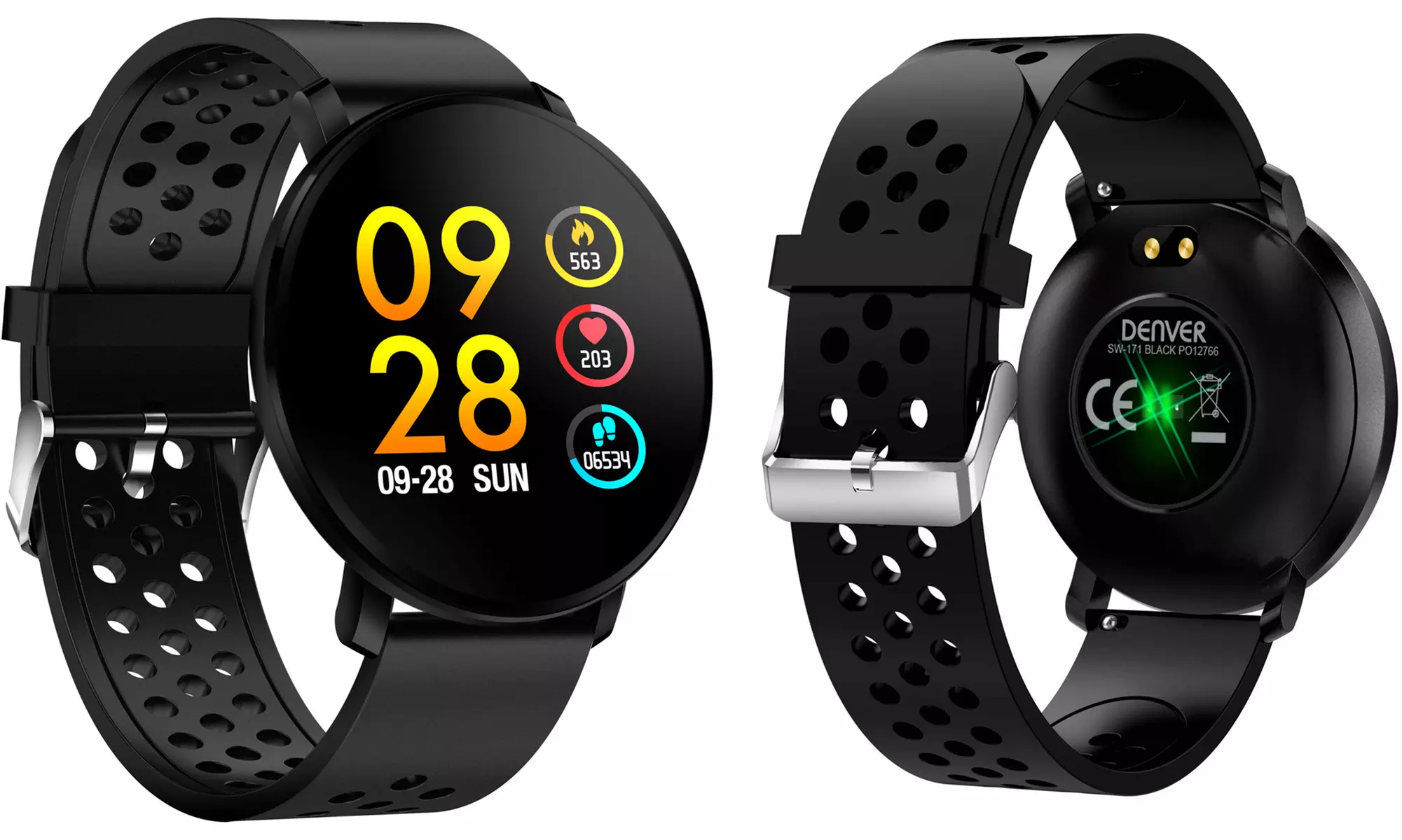 Montre connectée Bluetooth "SW-171" de Denver avec capteur de fréquence cardiaque, compteur de pas et suivi du sommeil - Image 4