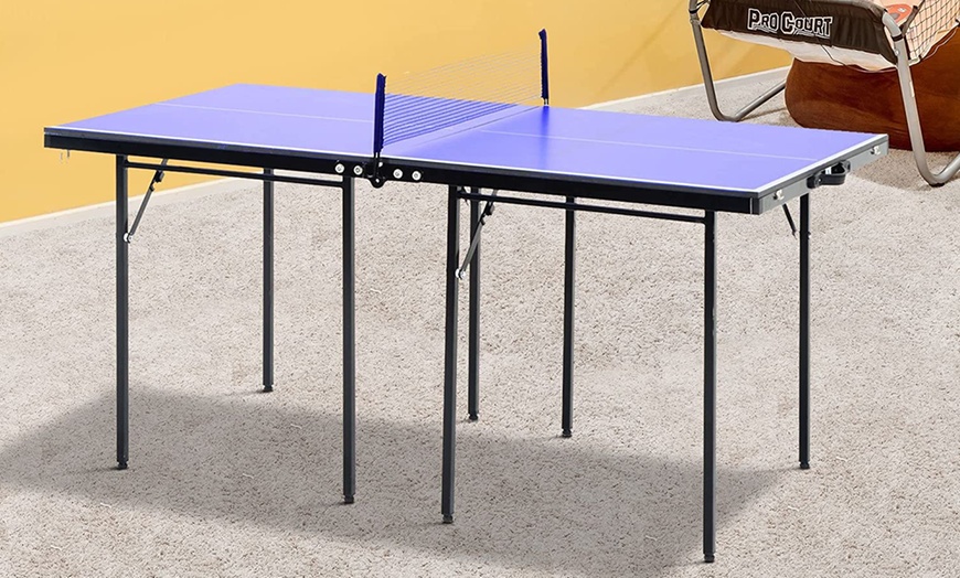 Image 7: HomCom 5ft Ping Pong Table Tennis Table