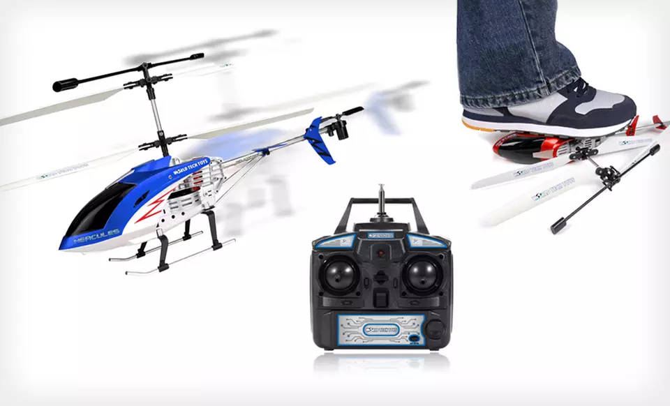 $49 for a Hercules Unbreakable RC Helicopter in Blue, Red, or Silver ($125 List Price). Free Shipping and Returns. - Primary Image