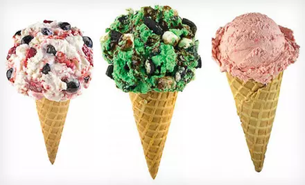 Two or Four Ice-Cream Cones with Two Mix-Ins or 3 Quarts of Take-Home Ice Cream at Marble Slab Creamery (Up to 54% Off) - Primary Image