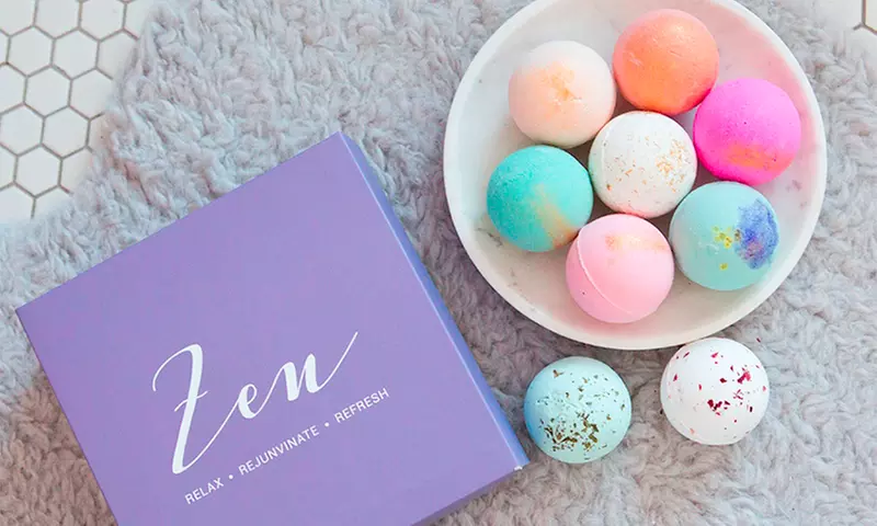 Six- or Nine-Pack of Organic Bath Bombs with Shea Butter at Kalinka Food Store - Primary Image