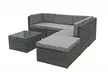 Seattle Modular Outdoor Corner Sofa Set with Glass Coffee Table - Image 3