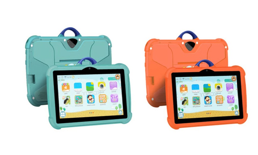 Image 12: 1x oder 2x 7-Zoll-Android-Tablet für Kinder