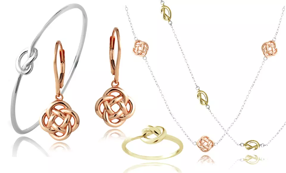 Sterling Silver Love Knot Bracelets, Earrings, Necklaces, or Rings from $8.99–$29.99. Multiple Styles. Free Returns. - Primary Image