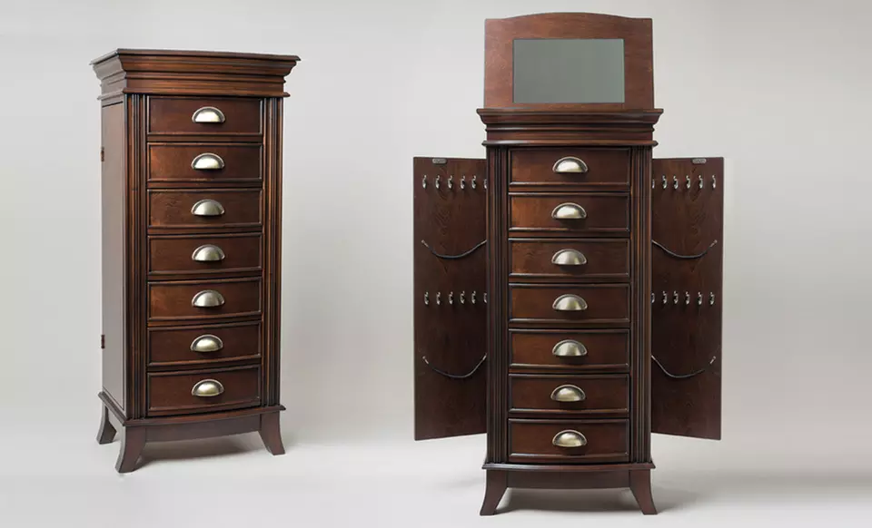 Hives and Honey Jewelry Armoire or Jewelry Mirror Armoire. Two Options from $159.99–$199.99. - Second Medium