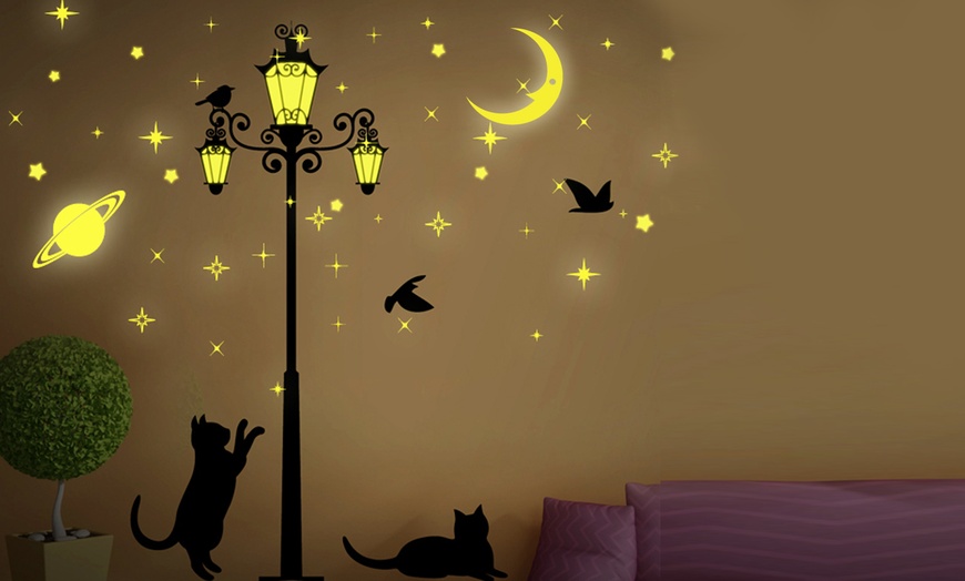 Image 11: Glow-in-Dark Wall Stickers