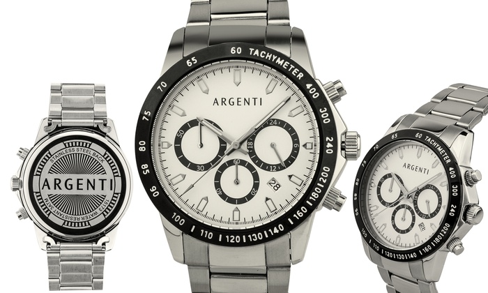 argenti carmichael men's chronograph watch