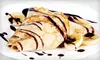 Crepes, Drinks, and Cafe Treats for Two or Four at Take 5 Gourmet (Up to 53% Off). Three Options Available. 
