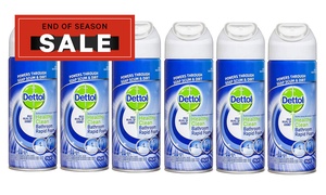 6x Dettol Clean Bathroom Rapid Foam