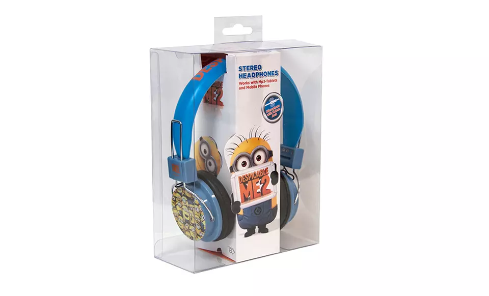 Despicable Me 2 Stereo Headphones with Built-In Mic. Multiple Options Available. - Second Medium