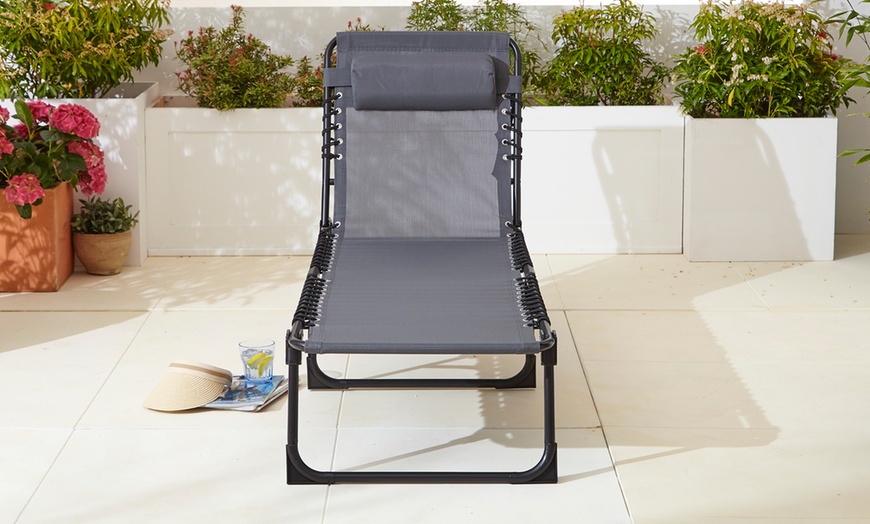 Image 16: Set of Two Neo Outdoor Folding Sun Loungers