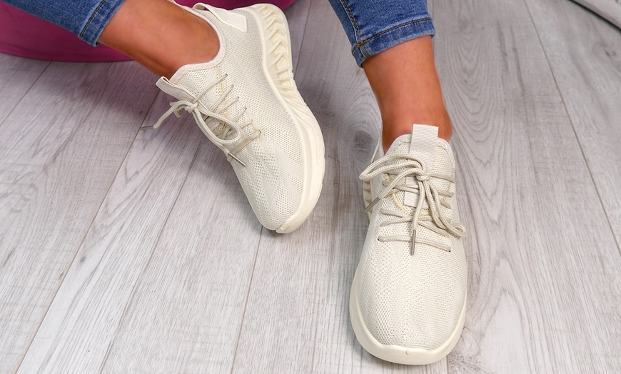 Image 3: Women's Knit Trainers