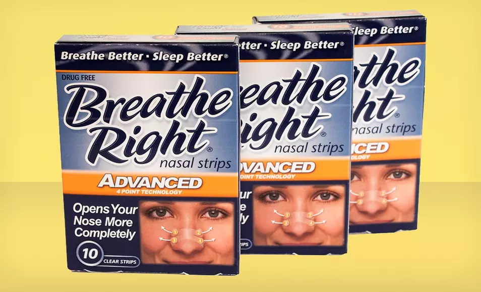 $10.99 for 3-Pack of Breathe Right Advanced Clear or Extra Nasal Strips ($17.97 List Price) - Primary Image