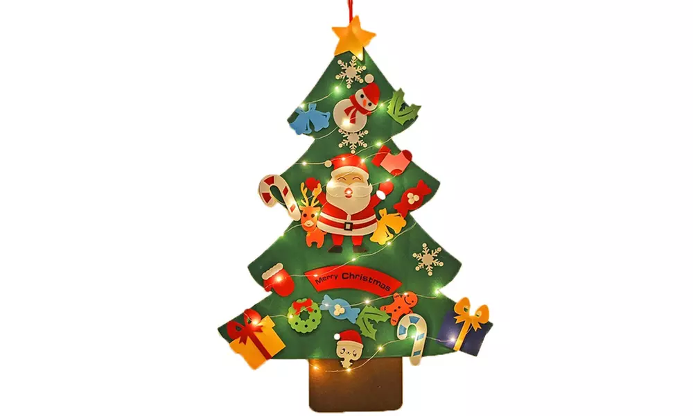 Sapin de Noël mural à faire soi-même