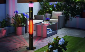 Bluetooth Patio Heater with Colour-Changing Lights, Speaker and Remote