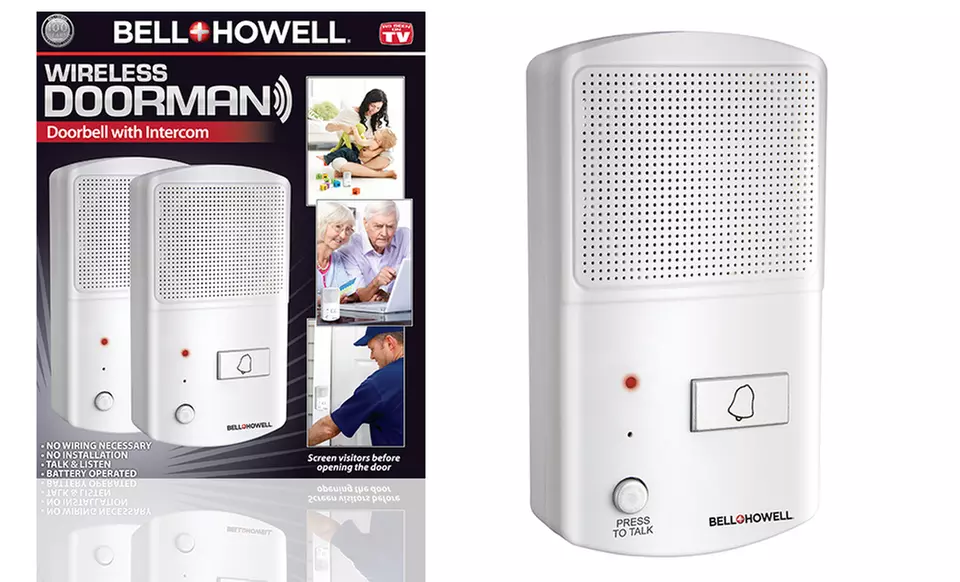 $27.99 for a Bell + Howell Wireless Doorman Doorbell with Intercom ($89.97 List Price). Free Shipping and Returns. - Primary Image
