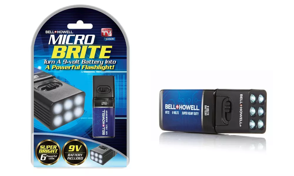 Bell + Howell Microbrite LED Flashlight for 9V Batteries - As Seen On TV - Primary Image