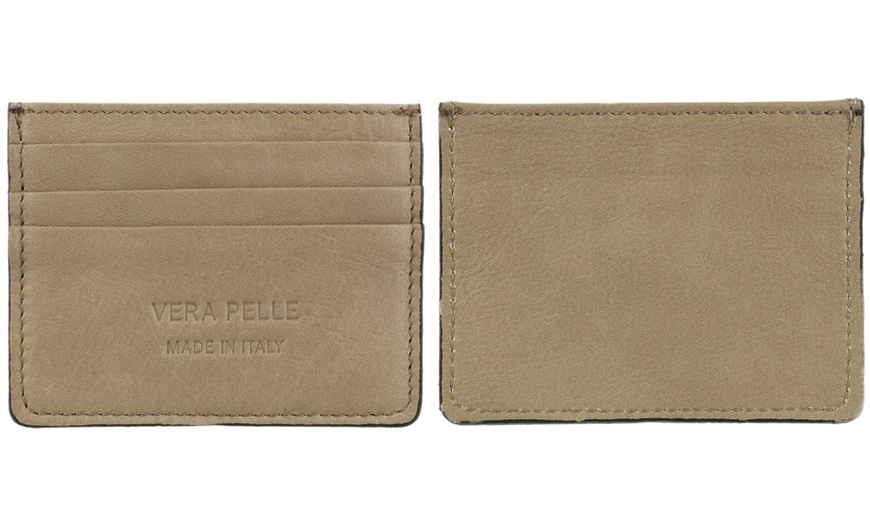 Image 24: Men's Genuine Leather Card Holder