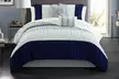 Faye Ruched Color Block Comforter Set (7- or 9-Piece) - Second Medium