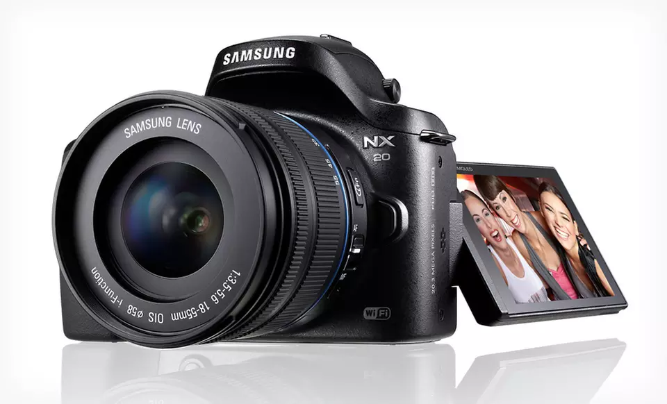 $649.99 for a Samsung NX20 20.3-Megapixel Compact System Camera ($1,099.99 List Price). Free Shipping and Free Returns. - Primary Image