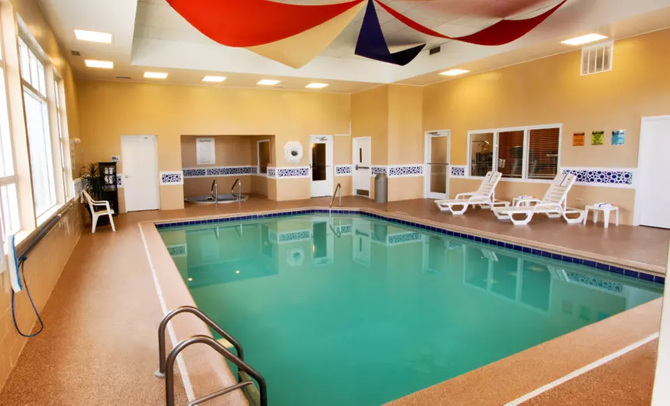 Stay with Optional Chocolate, Wine, and Couples Massage at Holiday Inn Express Hotel & Suites in Algonquin, IL - Primary Image