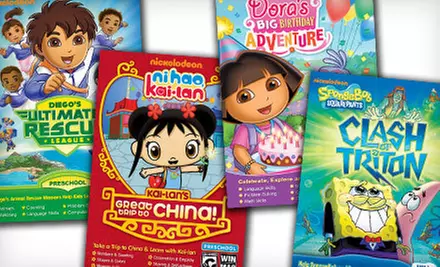 $29 for a Four-Pack of Nickelodeon Educational CD-ROMs ($79.96 List Price) - Primary Image