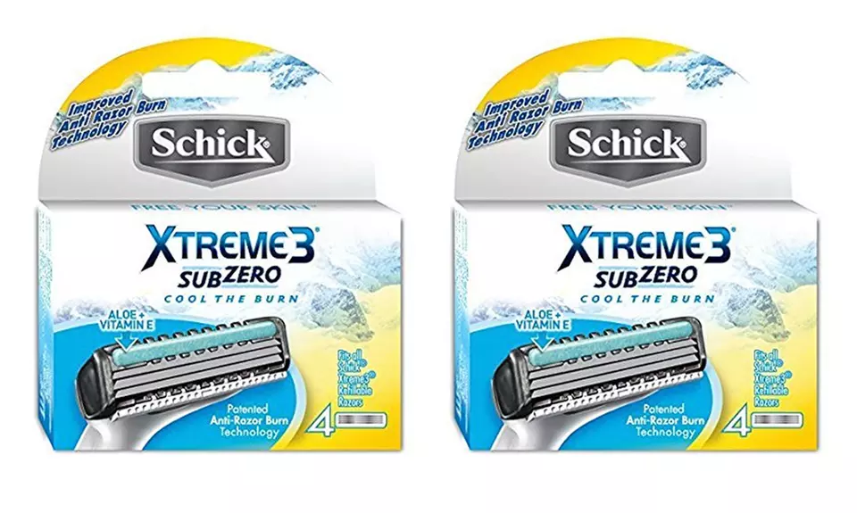 Schick Xtreme3 Subzero Razor, Shower Hanger and 9 Refill Blades Kit (11-Piece) - Second Medium