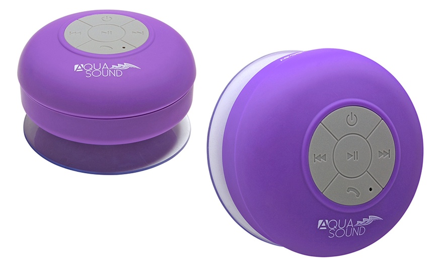 Aduro AquaSound Waterproof Bluetooth Shower Speaker with Built-In Mic ...